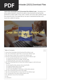 Course Hero Downloader (2023) Download Files Without Login - Technadvice