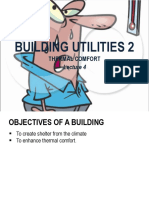 BUILDING UTILITIES 2 Thermal Comfort