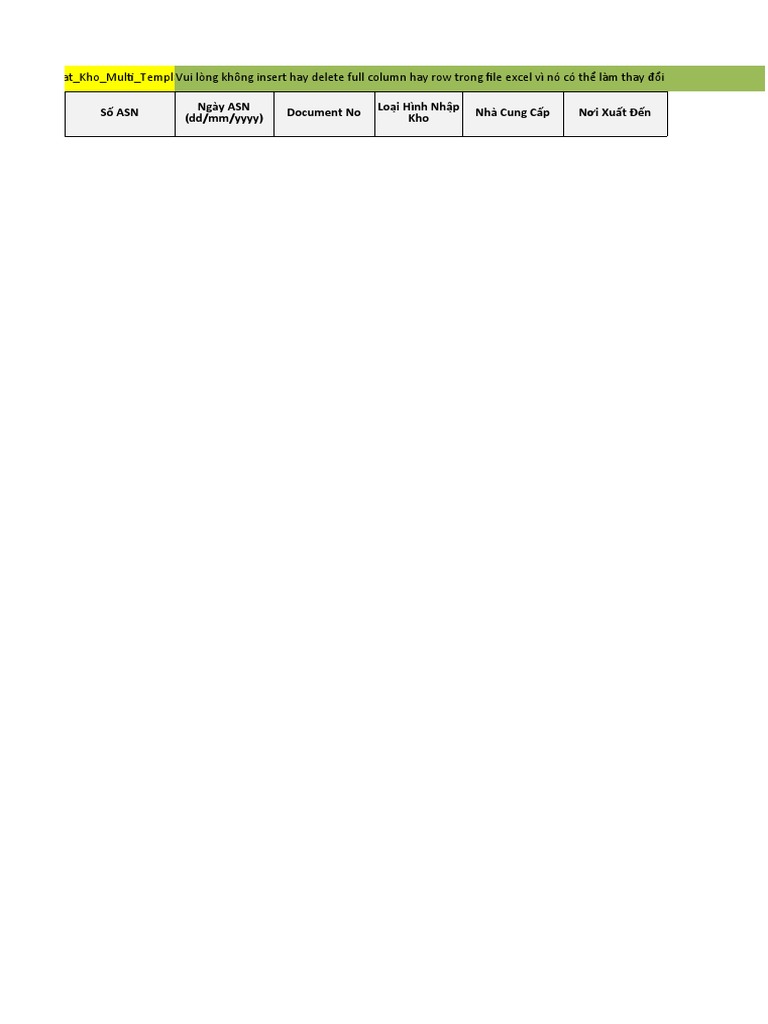 ASN Multi Template PDF