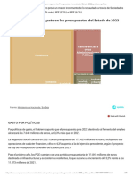 Así Se Reparten Los Presupuestos Generales Del Estado 2022, Política A Política-2