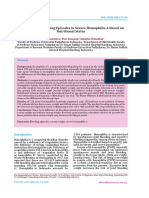 Differences in Bleeding Episodes in Severe Hemophilia A Based On Nutritional Status