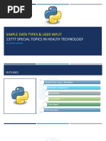 02.1 Simple Data Types - User Input