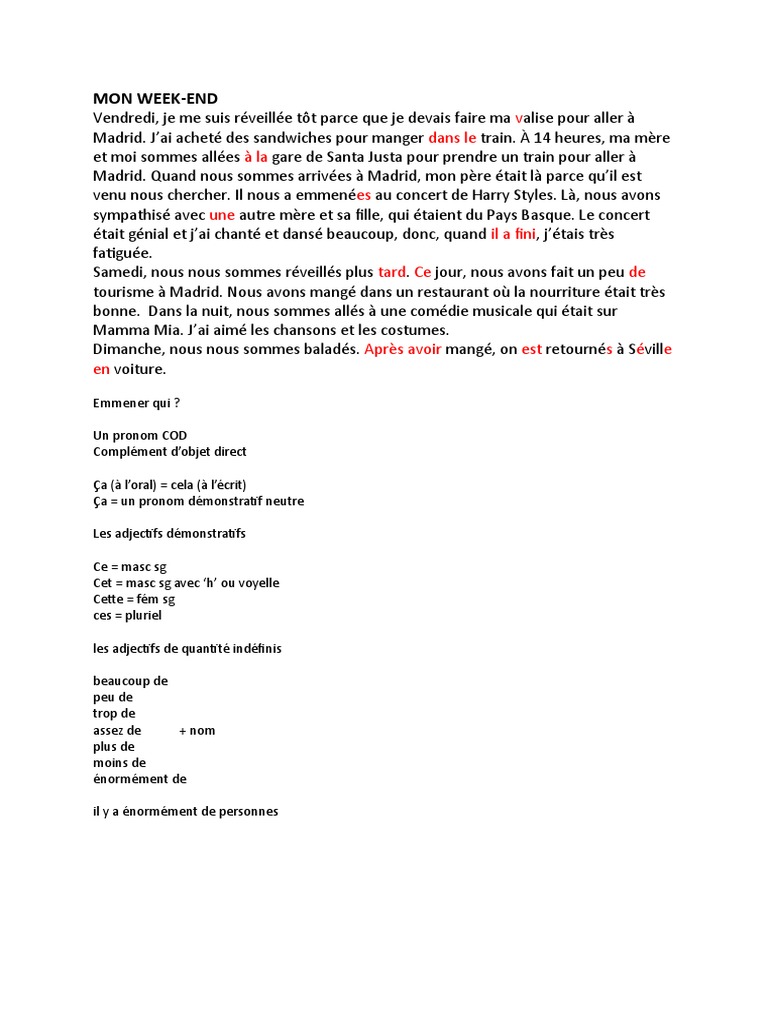 Mon week-end à Madrid | PDF