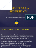 GESTION DE LA SEGURIDAD. Seguridad y Mantenimiento Industrial