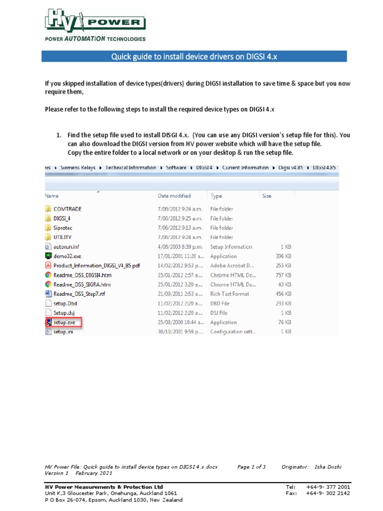Quick Guide To Install Device Drivers In Digsi 4 Pdf