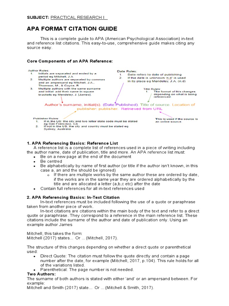 Apa Guidelines | PDF | Citation | Apa Style