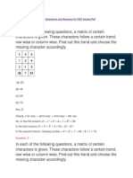 Missing Number Questions Answers SSC Exams