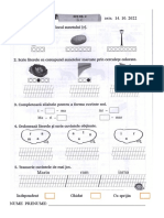 Evaluare Formativa, Clasa 1