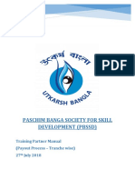 Paschim Banga Society For Skill Development (PBSSD) : Training Partner Manual (Payout Process - Tranche Wise) 27 July 2018