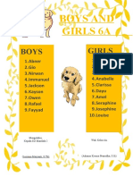 Boy and Girls 6a 6B