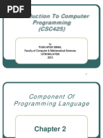 COMPUTER SCIENCE PROGRAM Chapter 2