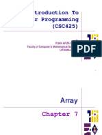 COMPUTER SCIENCE PROGRAM Chapter 7
