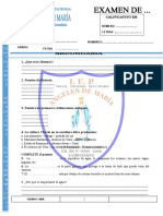 Modelo de Examen Ángeles de María