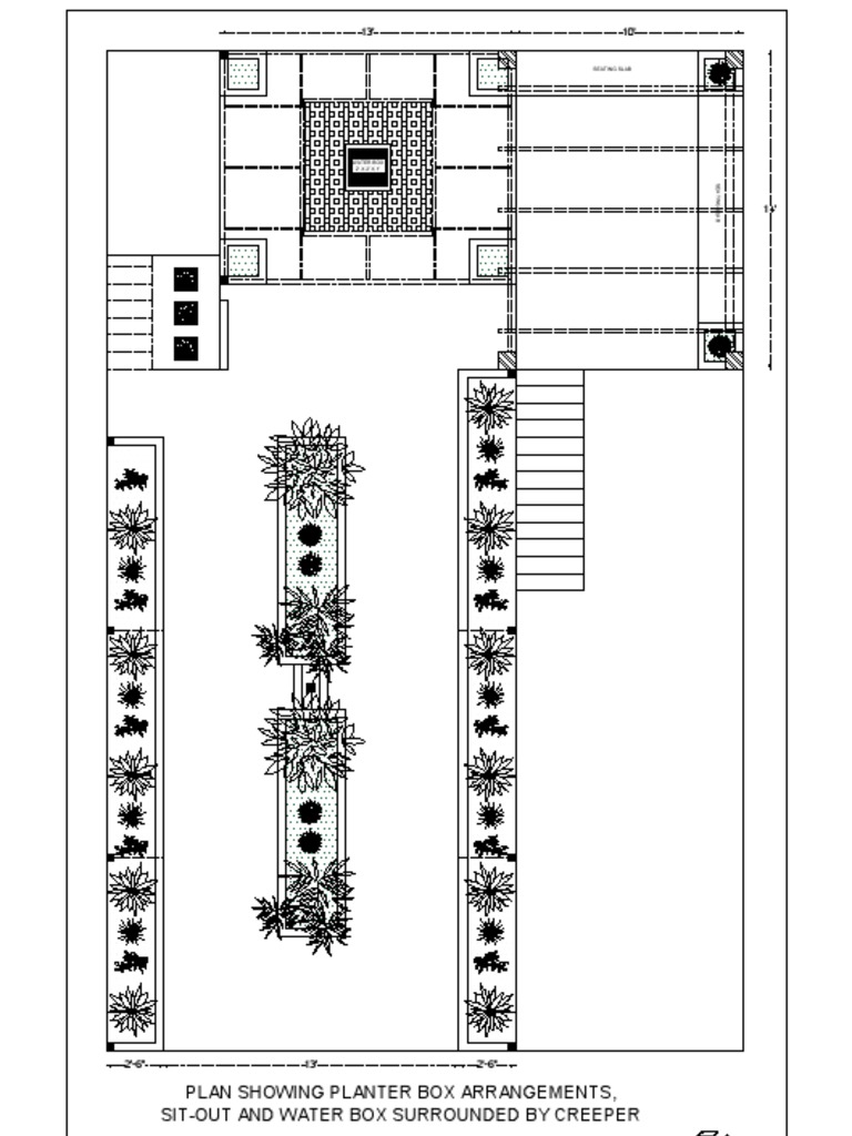 Planter and Water Box Layout Design | PDF