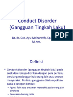 Disruptive Behavior Disorder Conduct Disorder