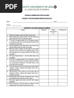 Checklist For RetDem Handrubbing and Open Gloving 1