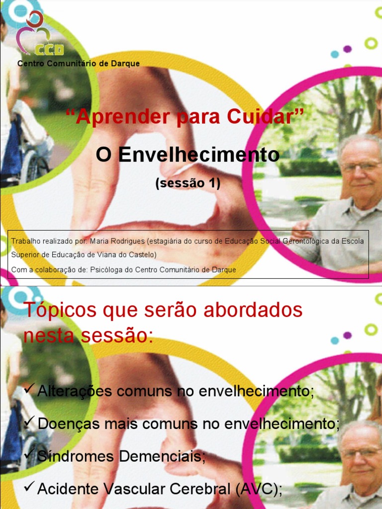 1º Sessão - O Envelhecimento | PDF | Envelhecimento | Terceira idade