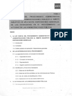 Tema 4 Ley 39 - 2015, Del Procedimiento Advo. Común (I)