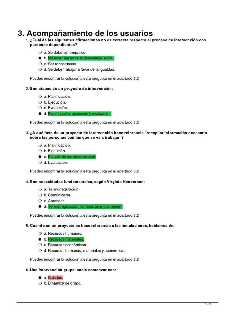 Test Tema 3 | PDF | Evaluación