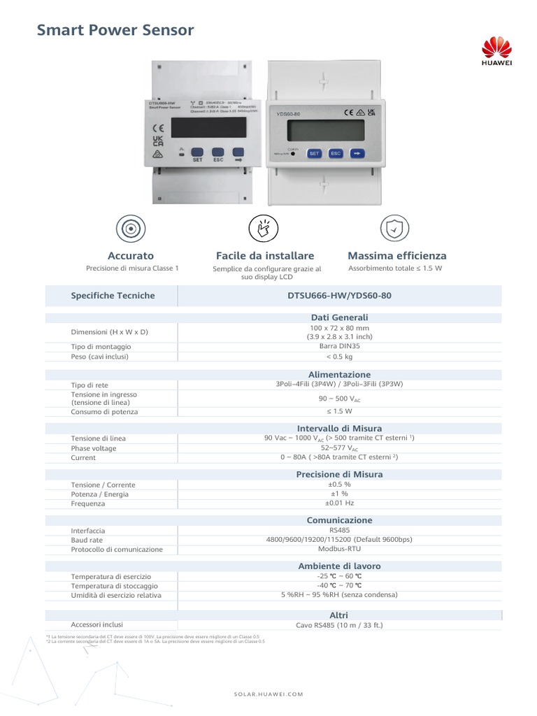 SmartPowerSensor 80A IT | PDF