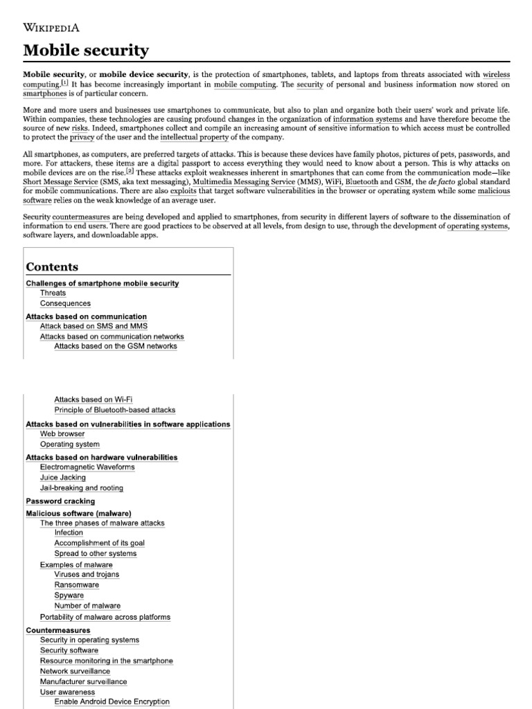 Mobile Network Security | PDF