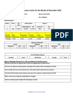 VLC Performance Letter BKT 5 Nov 2022