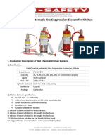 Wet Chemical Automatic Fire Suppression System For Kitchen