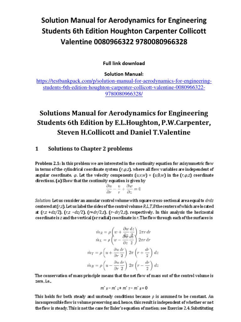 AERODYNAMICS FOR ENGINEERING STUDENTS SOLUTION MANUAL PDF visual data 6