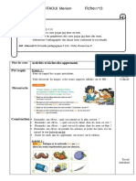 Fiche 25 Écriture Copie