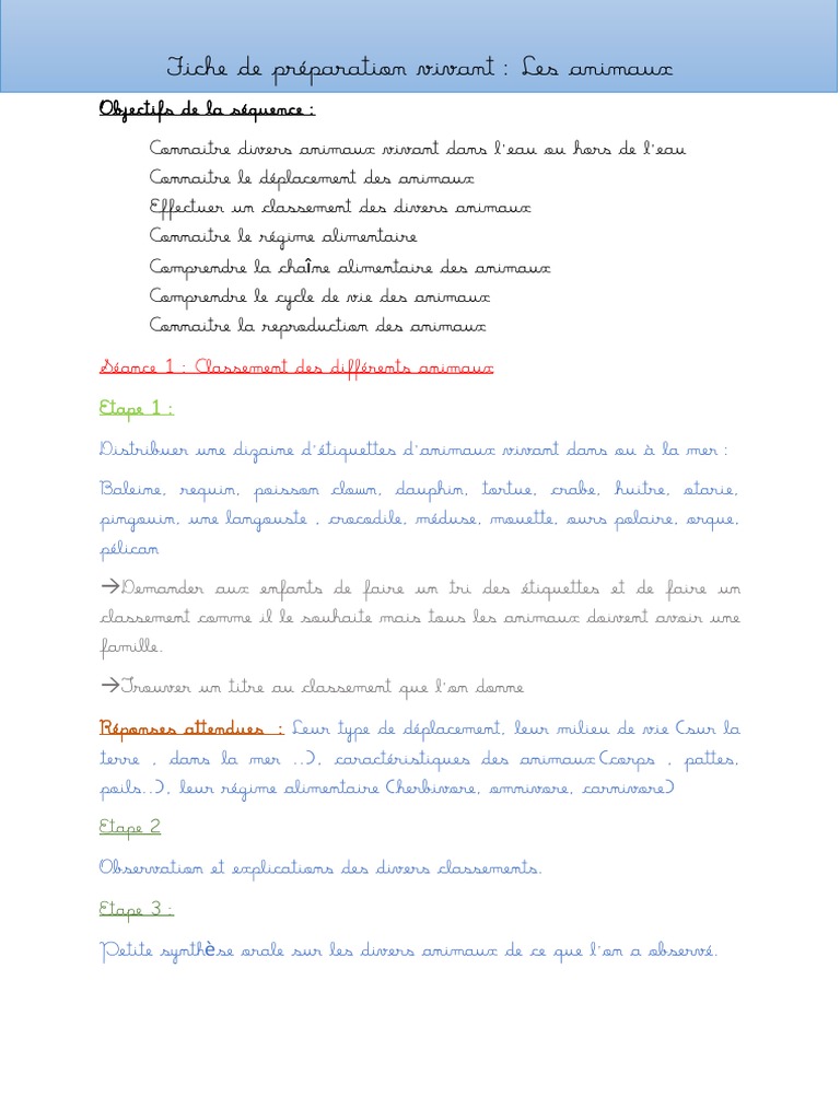 Sequence Science Animaux Marins | PDF | Réseau trophique | Requins