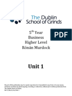 unit 1 notes - dublin school of grinds