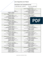 Calendario Segunda Federación - Grupo 2