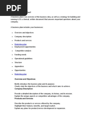 Business Plan