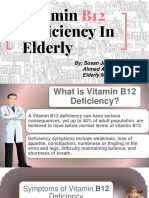 Vitamin B12 Deficiency in Elders