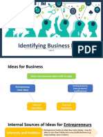 Identifying Business Ideas