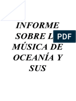 Informe Sobre La Música de Oceanía y Sus Instrumentos