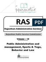 Public Administration and Management, Sports & Yoga, Behaviour & Law Volume-13