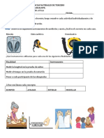 Examen Trimestral de Ciencias Natirales de Tercero