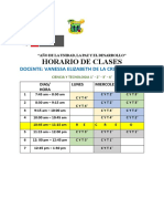 HORARIO