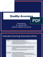 Lec 1 Quality Assurance