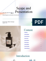 Research Scope and Strategy Presentation in Beige Dark Green Lilac Simple Vibrant Minimalism Style