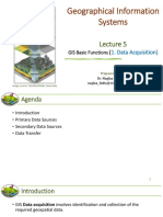 Lecture 5 - GIS Functions - Data Acquisition