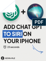 Add Chat GPT ON Your Iphone To Siri: 23 Seconds