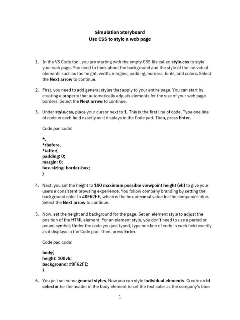 3-use-css-to-style-a-web-page-simulation-transcript-en-pdf