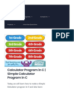 Calculator Program in C - Simple Calculator Program in C - Learnprogramo