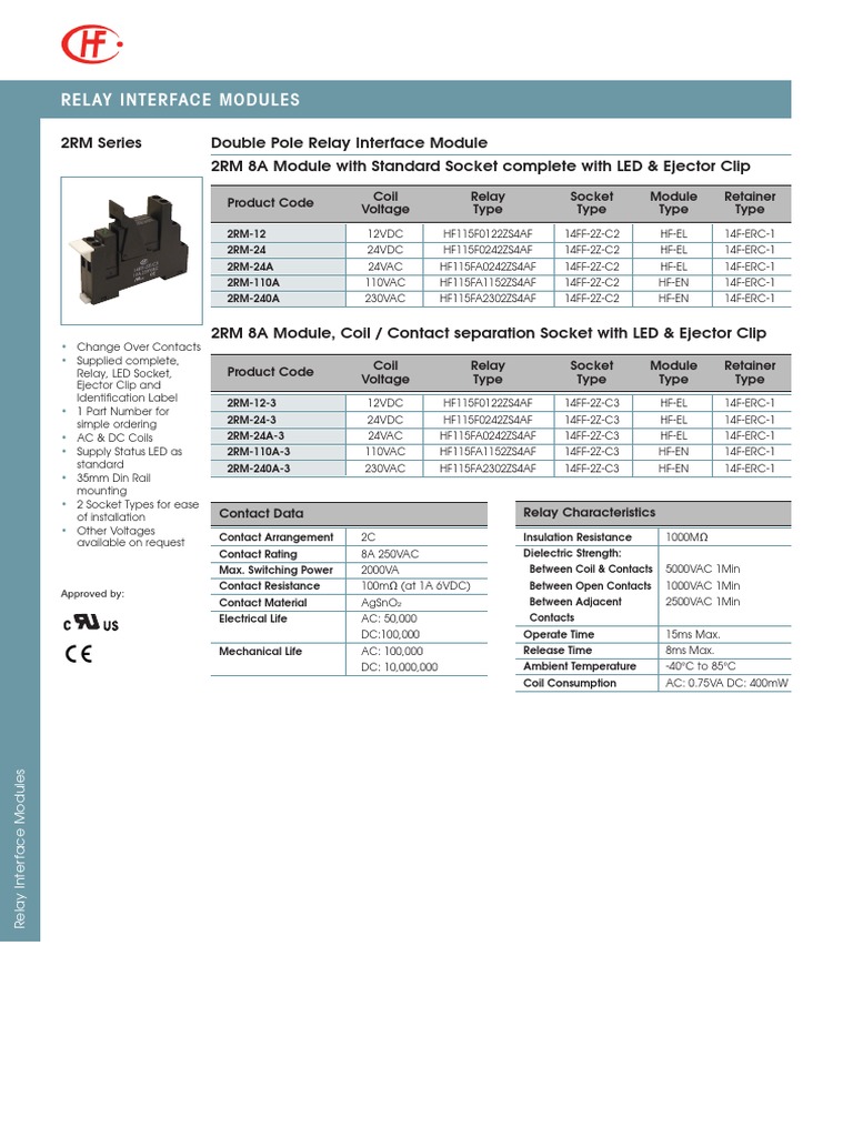 Relay Interface Modules | PDF | Relay | Alternating Current