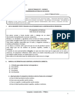 Guia de Trabajo N°2-Unidad 3-Lenguaje-3° Básico B-El Campesino y La Fortuna