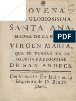 Novena a La Gloriosisima Santa Ana