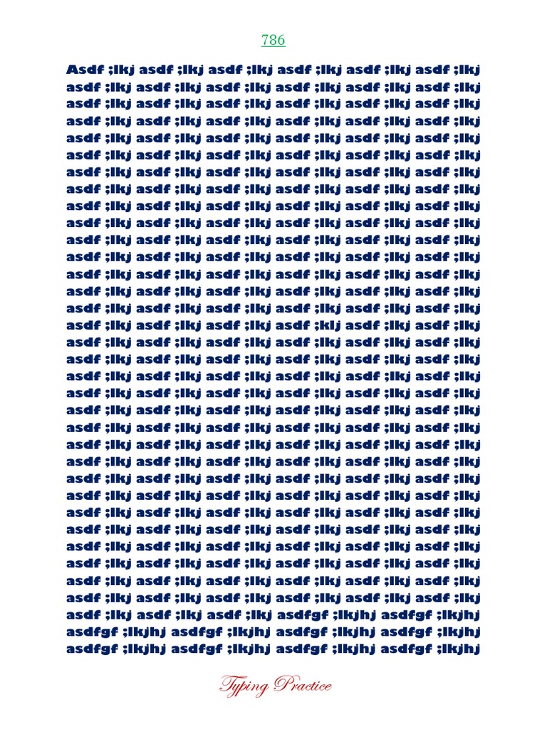 Typing Practice File ? | PDF