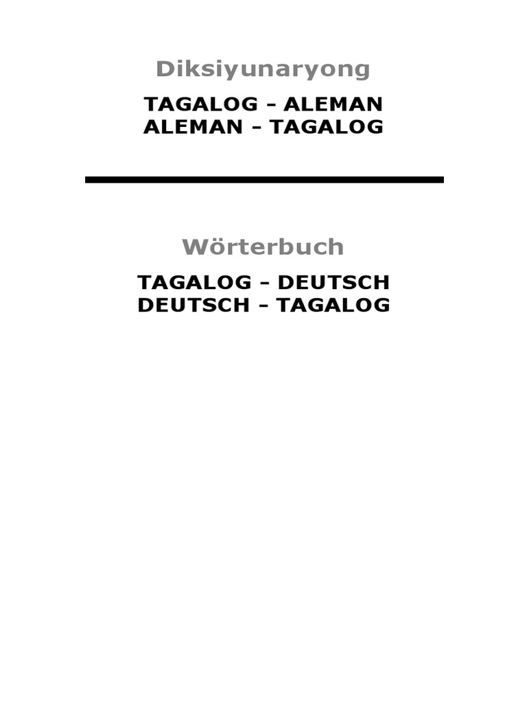 Beispiele Aus Dem Buch PDF Tagalog Language Vowel picture